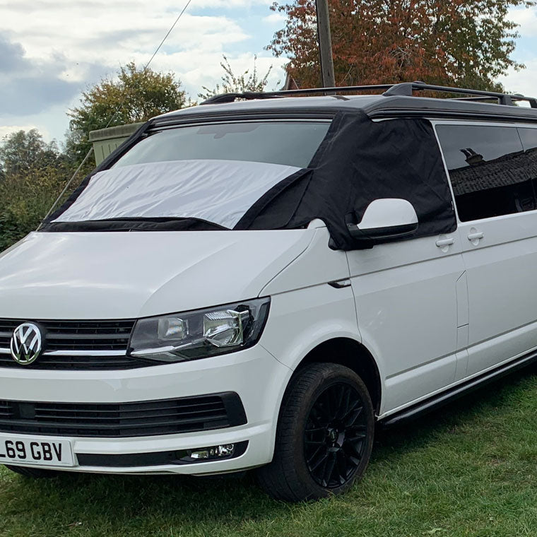 Thermo-Frontscheibencover schwarz, passend für VW Bus T5/T6